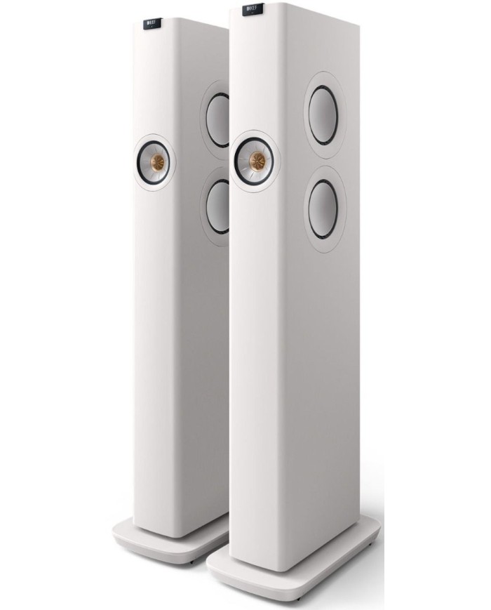 Diffusori da pavimento attivi 3 vie  Kef LS60 Wireless  Mineral White