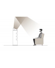 Coppia diffusori surround Atmos 2 vie  Triangle Borea BRA1  Light Oak