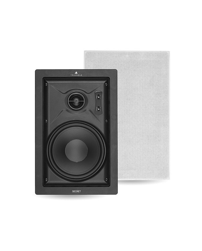 Diffusore da incasso a parete  In Wall  Triangle Secret IWT8  Bianco