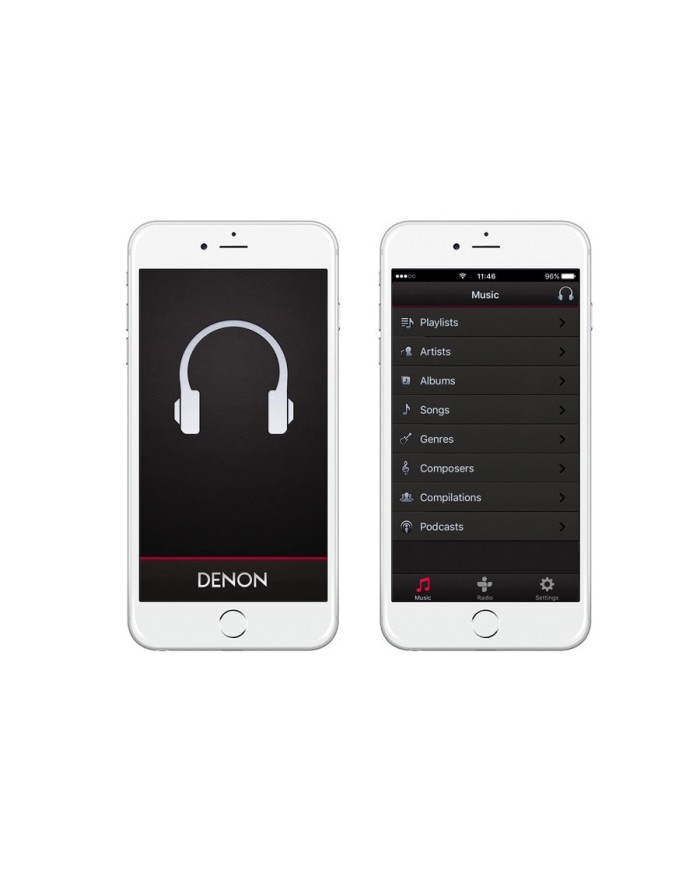 Cuffia wireless con cancellazione del rumore  Denon AH-GC30  Bianca