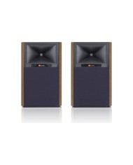 Coppia diffusori stand attivi 2 vie  JBL 4305P  Noce con griglia blue