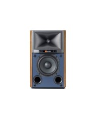 Coppia diffusori stand attivi 2 vie  JBL 4305P  Noce con griglia blue