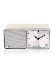 Altoparlante Bluetooth  sveglia  stazione ricarica  Geneva Time  Bianco