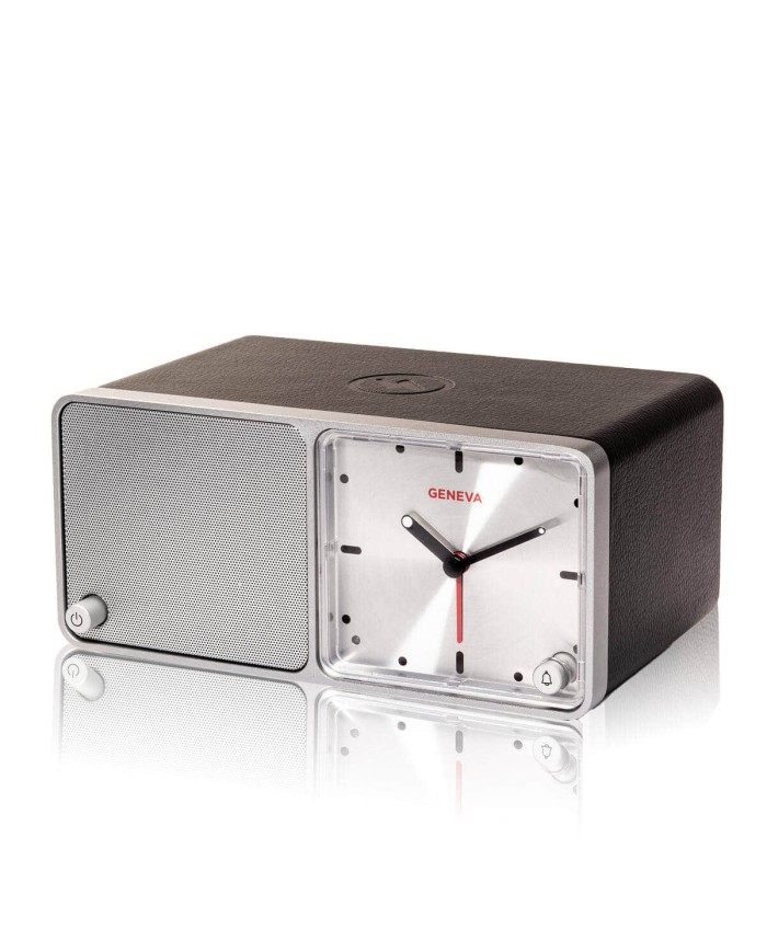 Altoparlante Bluetooth  sveglia  stazione ricarica  Geneva Time  Nero