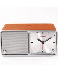 Altoparlante Bluetooth  sveglia  stazione ricarica  Geneva Time  Cognac
