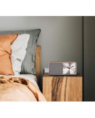 Altoparlante Bluetooth  sveglia  stazione ricarica  Geneva Time  Rosso