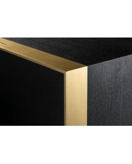 Altoparlante Wireless  Legno nero e ottone  Geneva DeCon