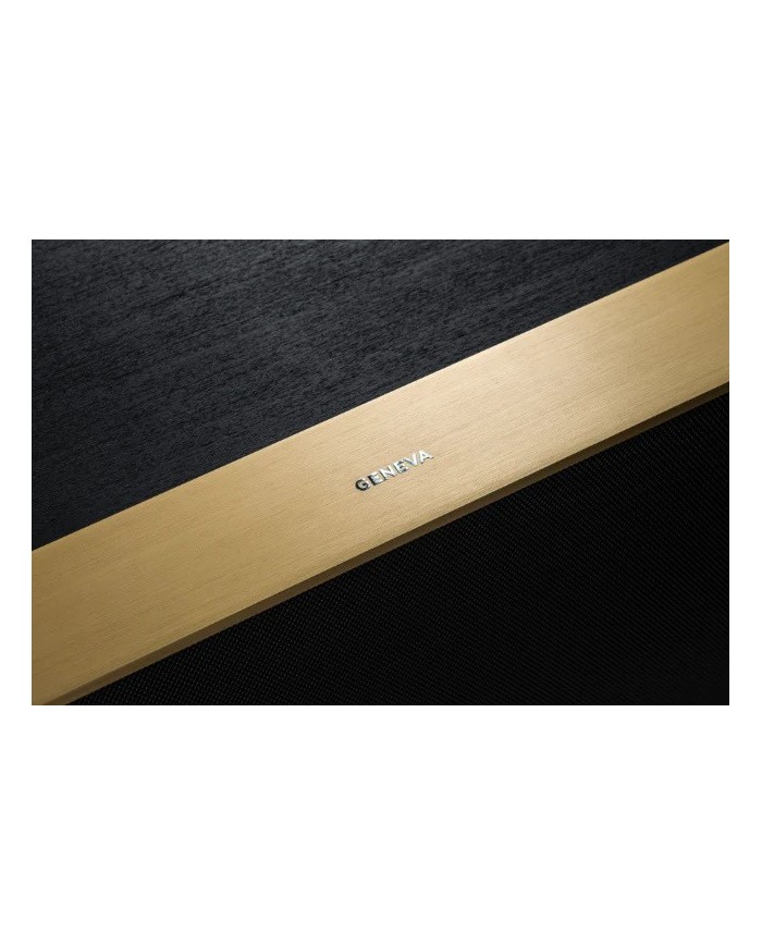 Altoparlante Wireless  Legno nero e ottone  Geneva DeCon