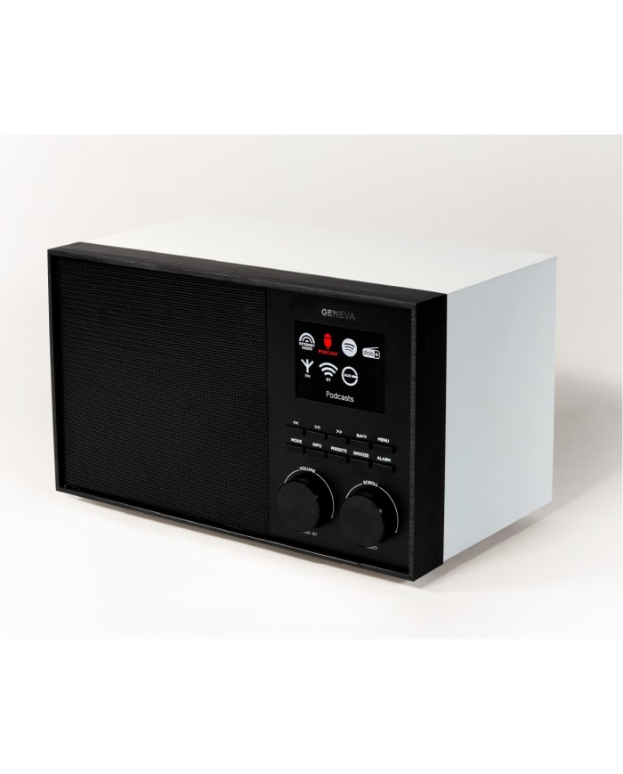 Altoparlante all in one Hi-Fi  Bianco e Nero  Geneva DeCon/S