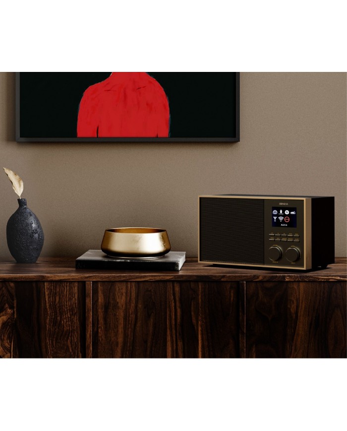 Altoparlante all in one Hi-Fi  Nero e Ottone  Geneva DeCon/S