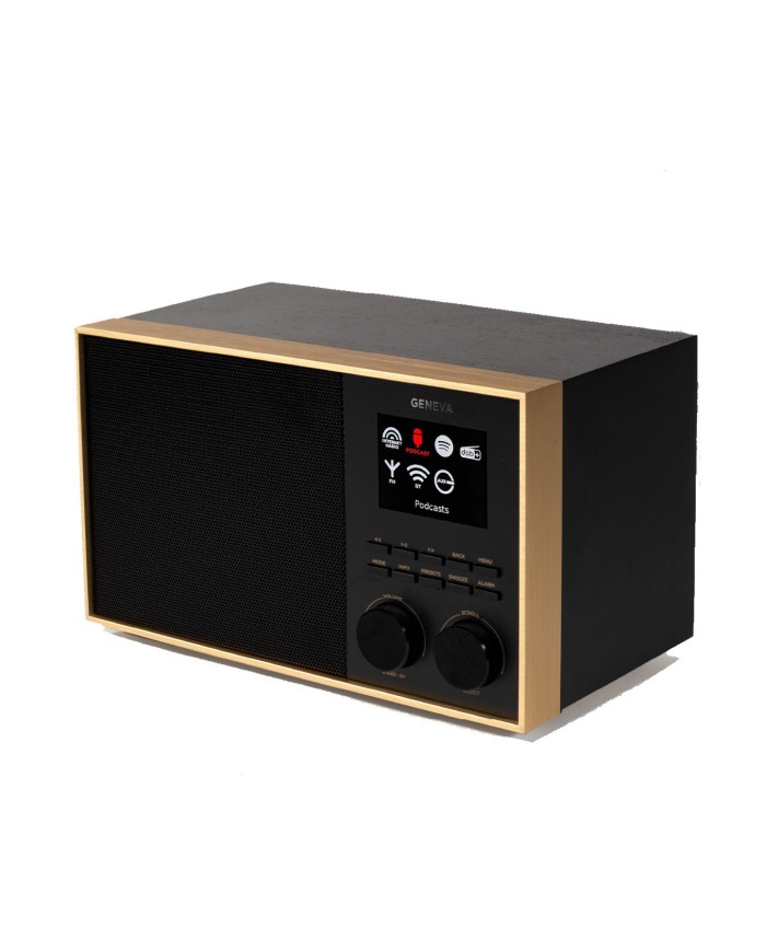 Altoparlante all in one Hi-Fi  Nero e Ottone  Geneva DeCon/S