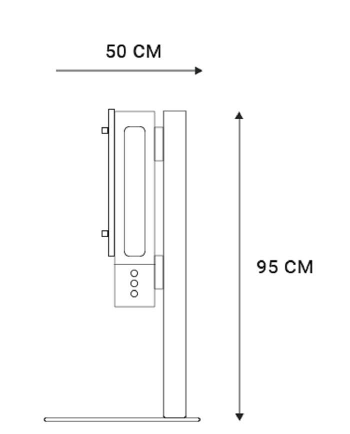 Geneva Floor Stand  Supporto a pavimento per Geneva Cinema+ TV Speaker