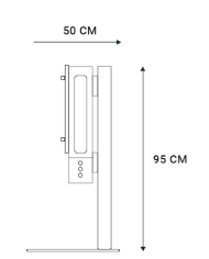 Geneva Floor Stand  Supporto a pavimento per Geneva Cinema+ TV Speaker