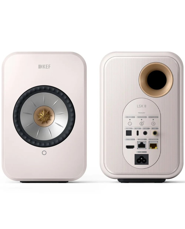 Diffusori attivi WiFi Bluetooth con HDMI  Kef LSX 2  Mineral White