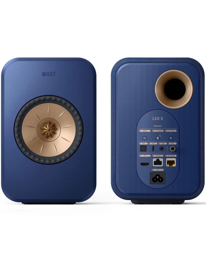 Diffusori attivi WiFi Bluetooth con HDMI  Kef LSX 2  Cobalt Blue