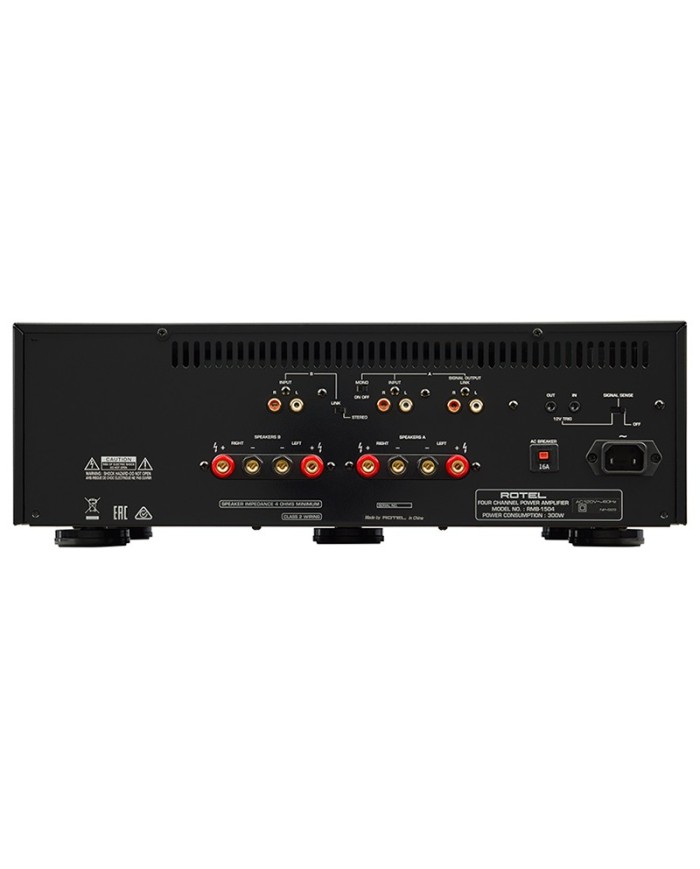 Amplificatore finale a 4 canali 2 zone  Rotel RMB-1504  Nero