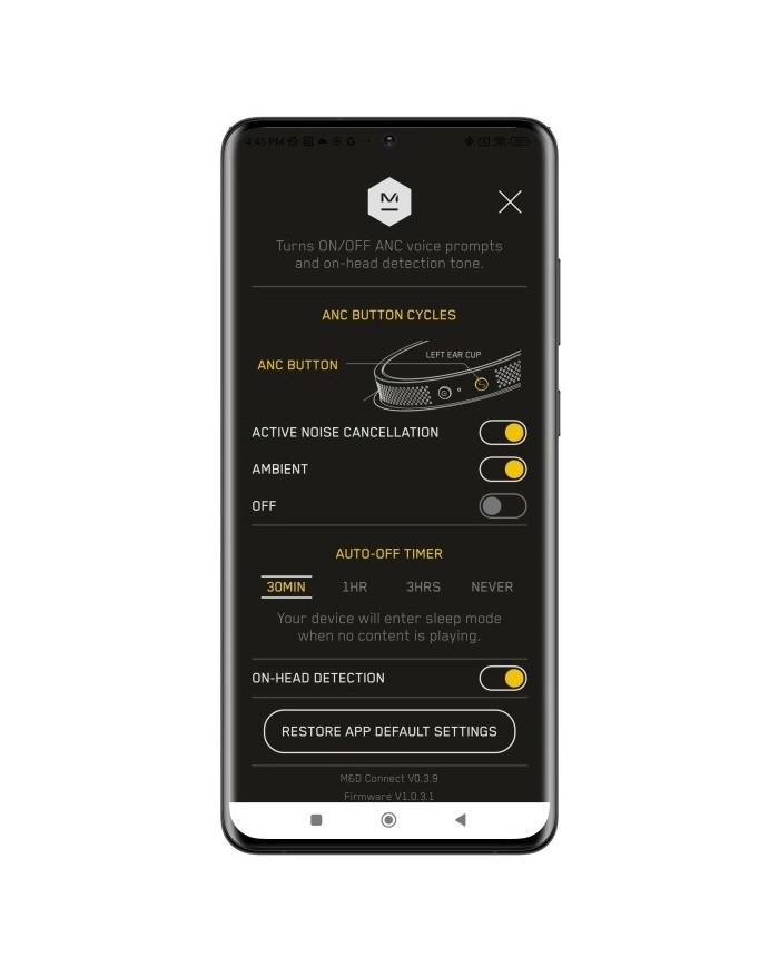 Cuffia wireless con sistema ANC  Mark Levinson No 5909  Pearl Black