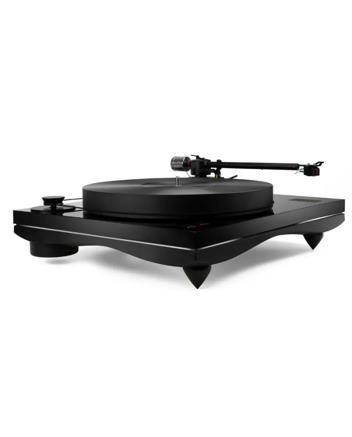 Giradischi con trazione a cinghia  Gold Note Giglio. Mobile in Noce