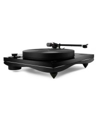 Giradischi con trazione a cinghia  Gold Note Giglio. Mobile in Noce