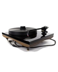 Giradischi con trazione a cinghia  Gold Note Giglio. Mobile in Noce