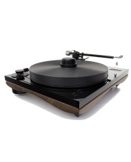 Giradischi con trazione a cinghia  Gold Note Giglio. Mobile in Noce