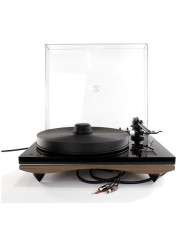 Giradischi con trazione a cinghia  Gold Note Giglio. Mobile in Noce