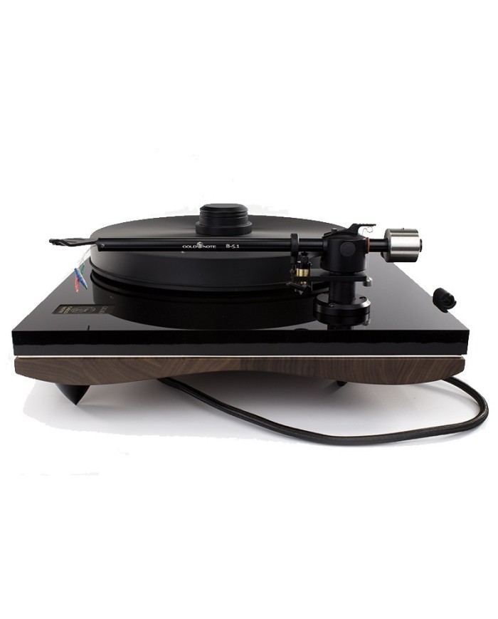 Giradischi con trazione a cinghia  Gold Note Giglio. Mobile in Noce