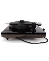 Giradischi con trazione a cinghia  Gold Note Giglio. Mobile in Noce