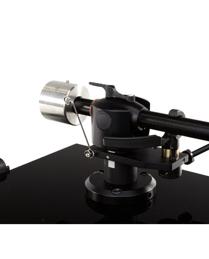 Giradischi con trazione a cinghia  Gold Note Giglio. Mobile in Noce