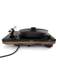 Giradischi con trazione a cinghia  Gold Note Giglio. Mobile in Noce