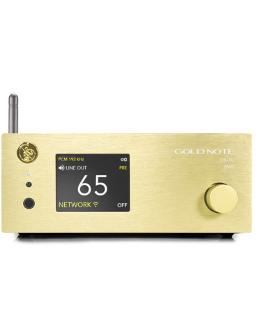 Gold Note DS-10 EVO  Streamer DAC  Preamplificatore  Amplificatore cuffie  Gold