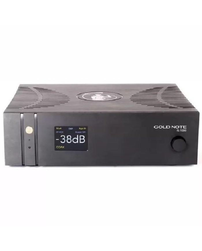 Amplificatore con DAC PCM-1792A  Gold Note IS-1000 DELUXE  Nero