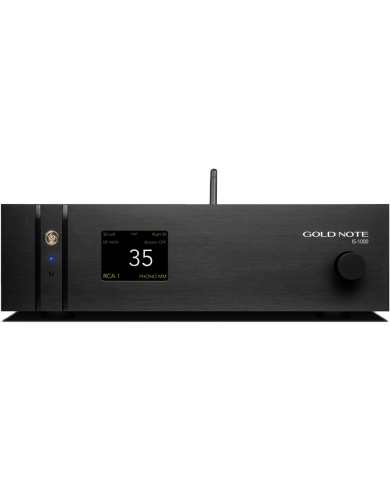 Ampli Integrato con DAC PCM-1796  Gold Note IS-1000 LINE  Nero