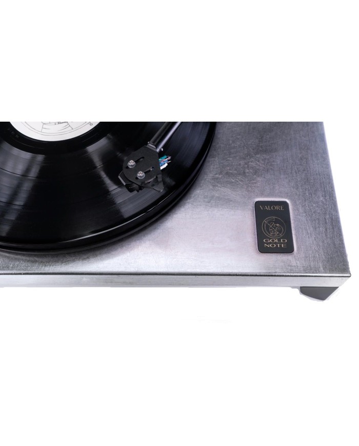 Giradischi trazione a cinghia  Gold Note Valore 425 Plus  Silver Leaf