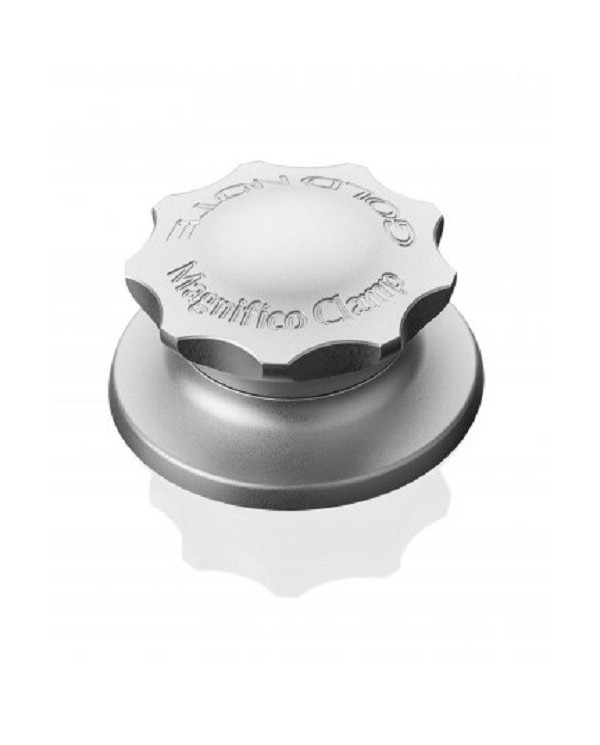 Clamp giradischi in alluminio Gold Note MAGNIFICO RECORD CLAMP Silver