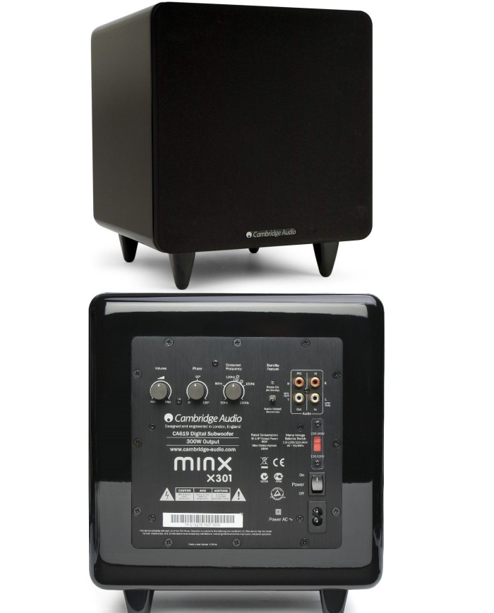 CAMBRIDGE AUDIO X 300 NERO SUBWOOFER AMPLIFICATO 300 WATTS GARAN