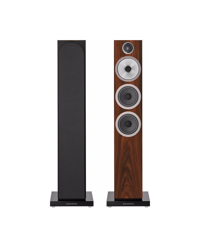 Coppia diffusori da pavimento a 3 vie bass reflex  B&W 704 S3  Mocha