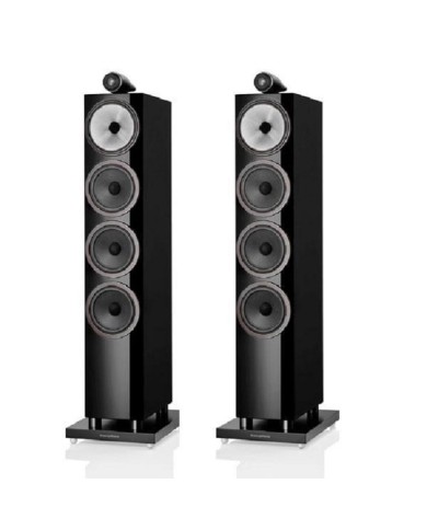 Coppia diffusori da pavimento a 3 vie bass reflex  B&W 702 S3  Nero