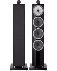 Coppia diffusori da pavimento a 3 vie bass reflex  B&W 702 S3  Nero