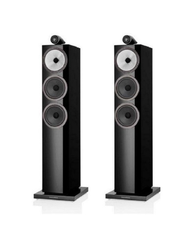 Coppia diffusori da pavimento a 3 vie bass reflex, B&W 703 S3,  Nero