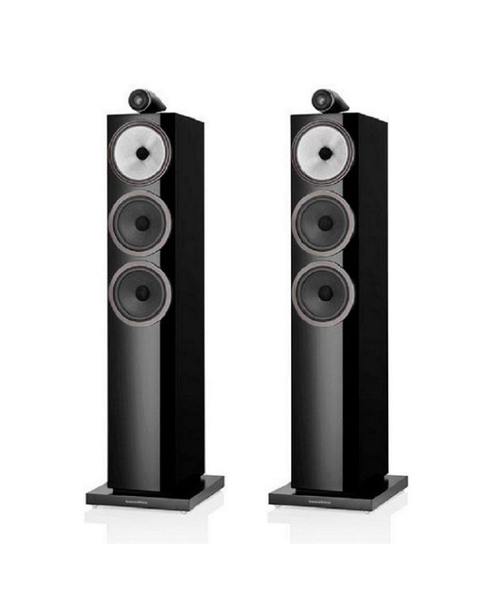 Coppia diffusori da pavimento a 3 vie bass reflex, B&W 703 S3,  Nero