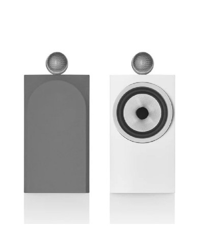 Coppia diffusori bookshelf a 2 vie bass reflex  B&W 705 S3  Bianco