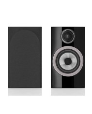 Coppia diffusori bookshelf a 2 vie bass reflex. B&W 707 S3  Nero Laccato