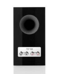Coppia diffusori bookshelf a 2 vie bass reflex. B&W 707 S3  Nero Laccato