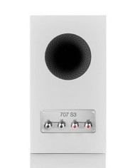 Coppia diffusori bookshelf a 2 vie bass reflex. B&W 707 S3  Bianco
