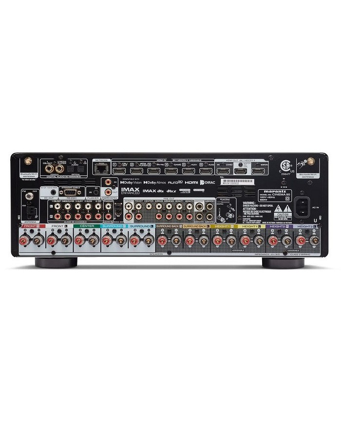 Amplificatore AV 9.4 canali 110 Watt  Marantz Cinema 50  Silver/Gold