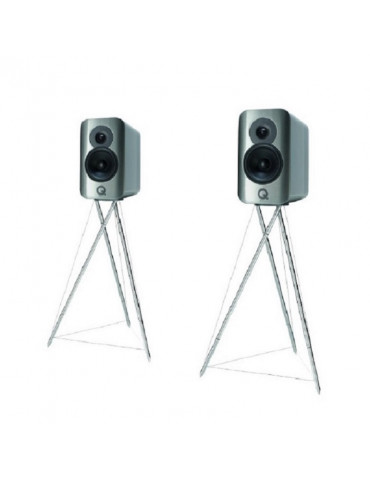 Q Acoustics Concept 300 con Stand Tensegrity Silver/Ebano *EX DEMO*