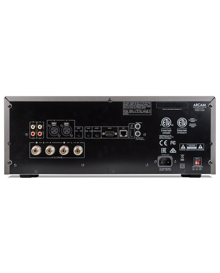 Amplificatore finale di potenza stereo in classe G  Arcam PA240