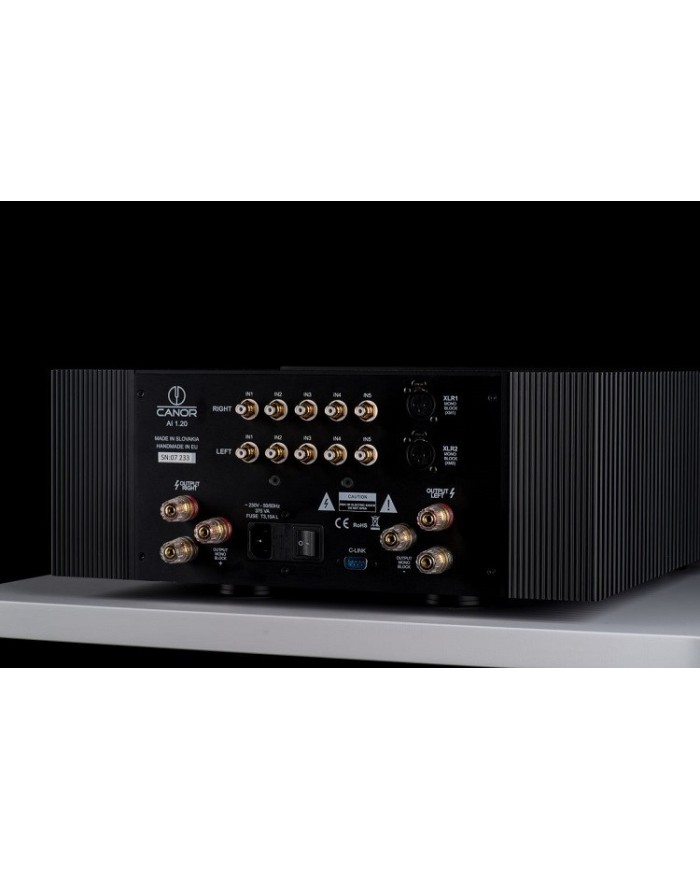 Amplificatore integrato stereo in classe A  Canor AI 1.20  Nero