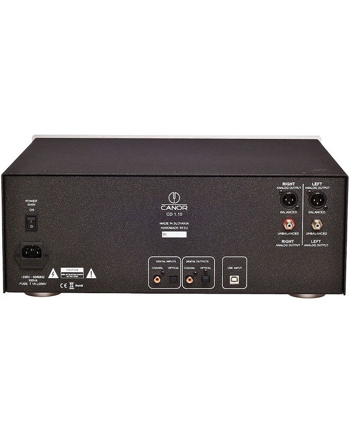 Lettore CD-DAC con convertitore D-A a valvole  Canor CD 1.10  Silver